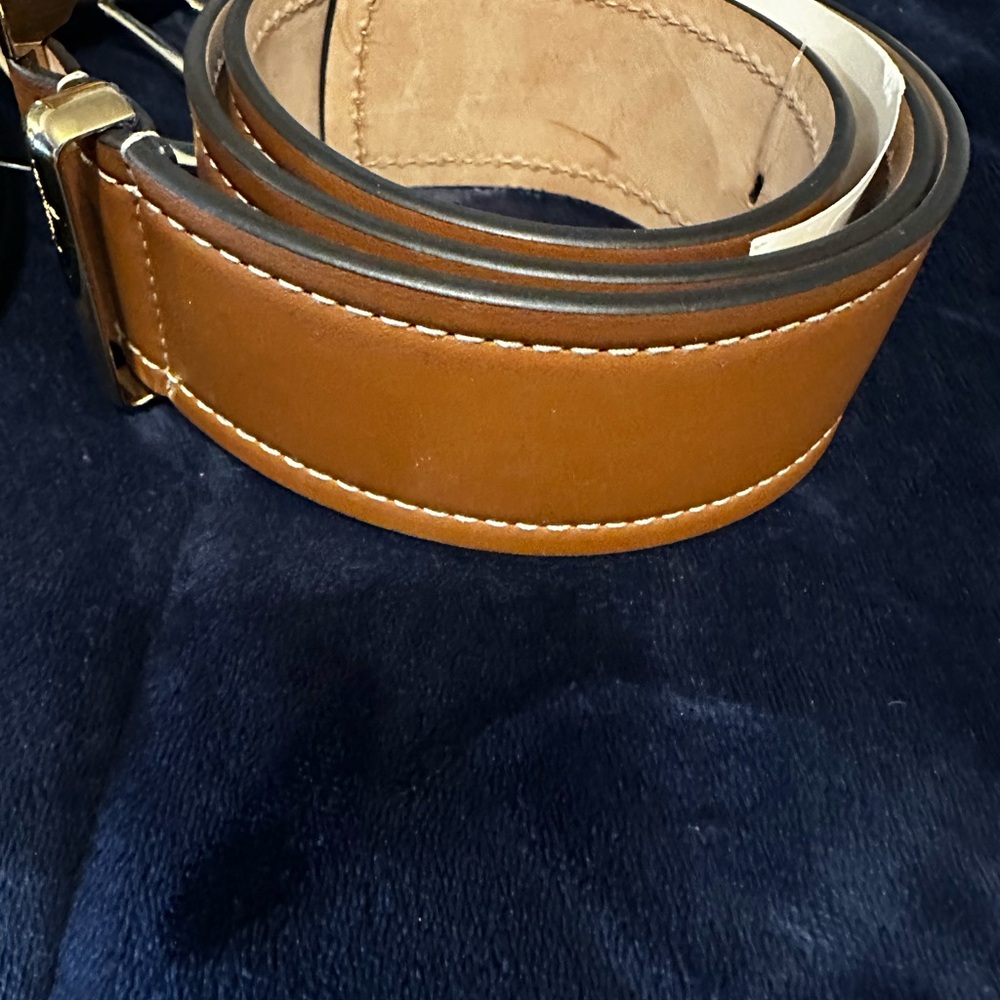 Men's Tan Leather Belt